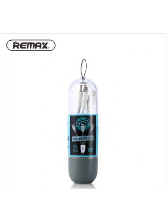 REMAX RC-109th SUDA 3 in 1 Fast Charging Cable 1M Black