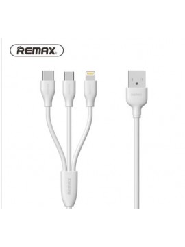 REMAX RC-109th SUDA 3 in 1 Fast Charging Cable 1M White