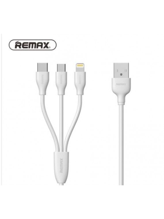 REMAX RC-109th SUDA 3 in 1 Fast Charging Cable 1M White