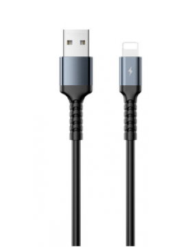 REMAX New RC-C008 Kayla II Series 2.4A Elastic TPE Aluminum Data Cable A-L Black