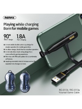 REMAX RC-013i Youreal Game Cable Black
