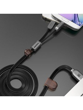 REMAX RC-025t TWINS 2 in 1 Cable (Metal box) White