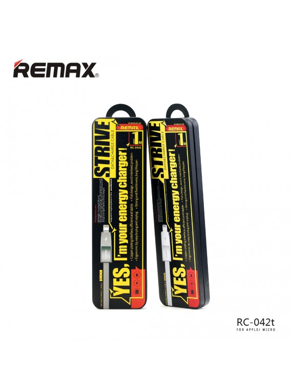 REMAX RC-042t Strive 2 in 1 Cable Black