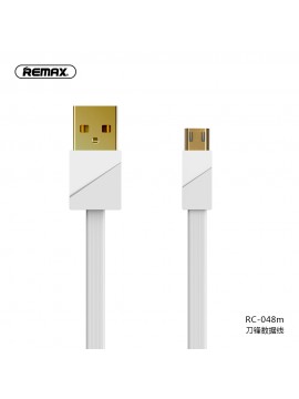 REMAX RC-048m Gold Plating Quick Charging 3A Data Cable White