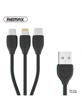 REMAX RC-050th Lesu 3 in 1 Cable Black