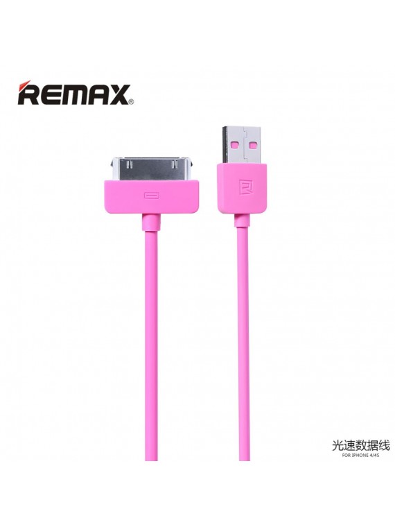 REMAX RC-06I4 Light Cable For IPhone 4 1M Pink