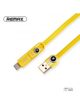 REMAX RC-073th Cutie 3 in 1 Cable Yellow
