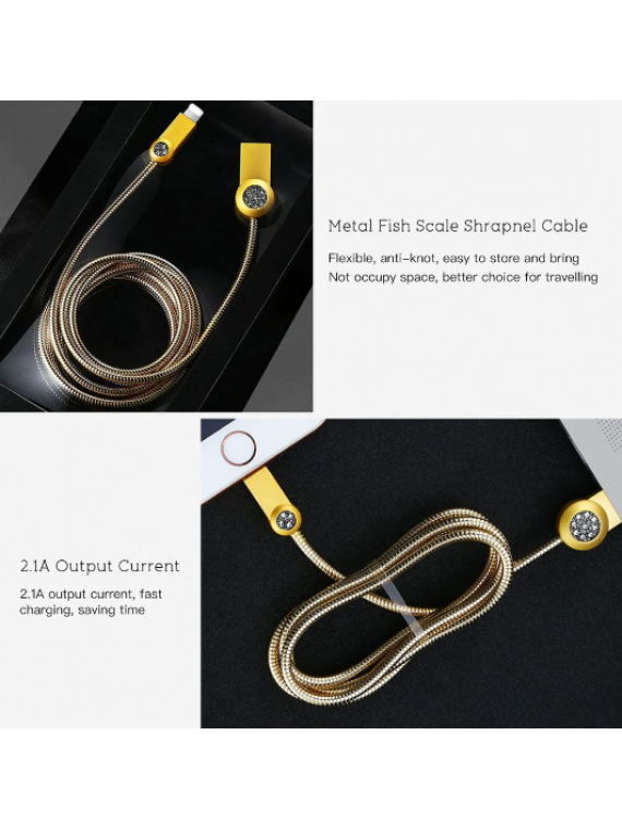 REMAX RC-085i Data Cable For Lightning Gold