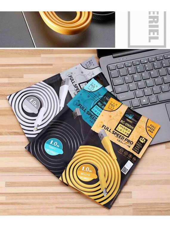 REMAX RC-090i Full Speed Pro Data Cable 1M For Lightning Gold