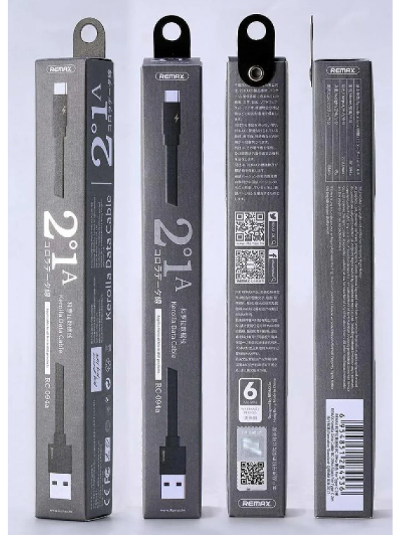 REMAX RC-094i Kerolla Data Cable 1M Black