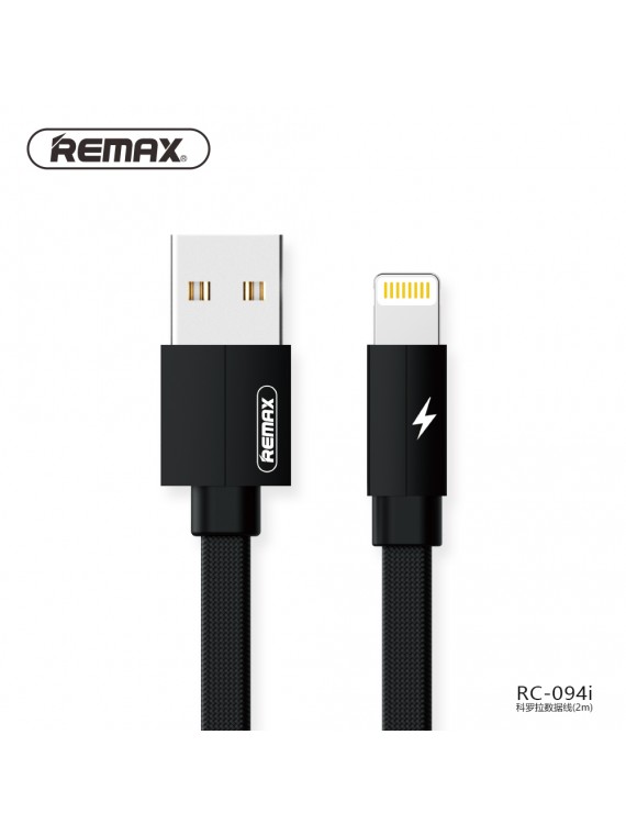REMAX RC-094i Kerolla Data Cable 2M Black
