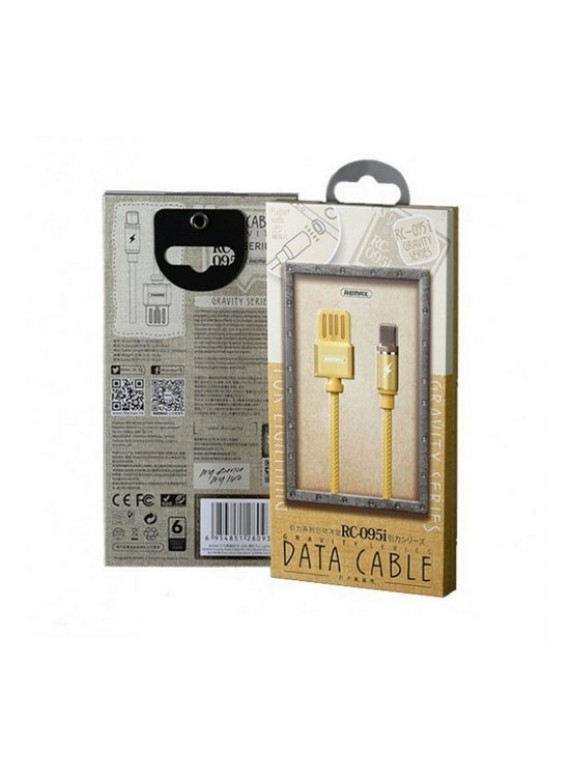 REMAX RC-095i Gravity Series Data Cable For Lightning Gold
