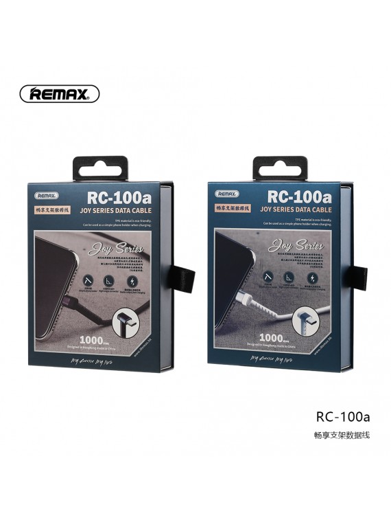 REMAX RC-100a 2 In 1 Data Cable & Phone Holder White