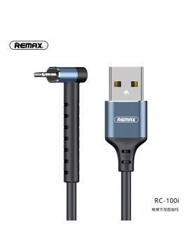 REMAX RC-100i 2 In 1 Data Cable & Phone Holder Black