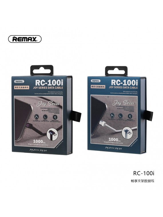 REMAX RC-100i 2 In 1 Data Cable & Phone Holder White