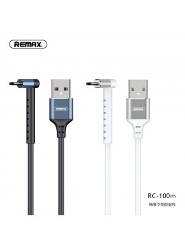 REMAX RC-100m 2 In 1 Data Cable & Phone Holder Black