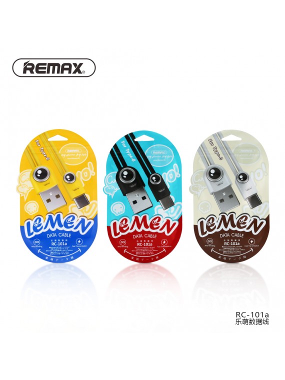 REMAX RC-101a Lemen Data Cable For Type-C Black