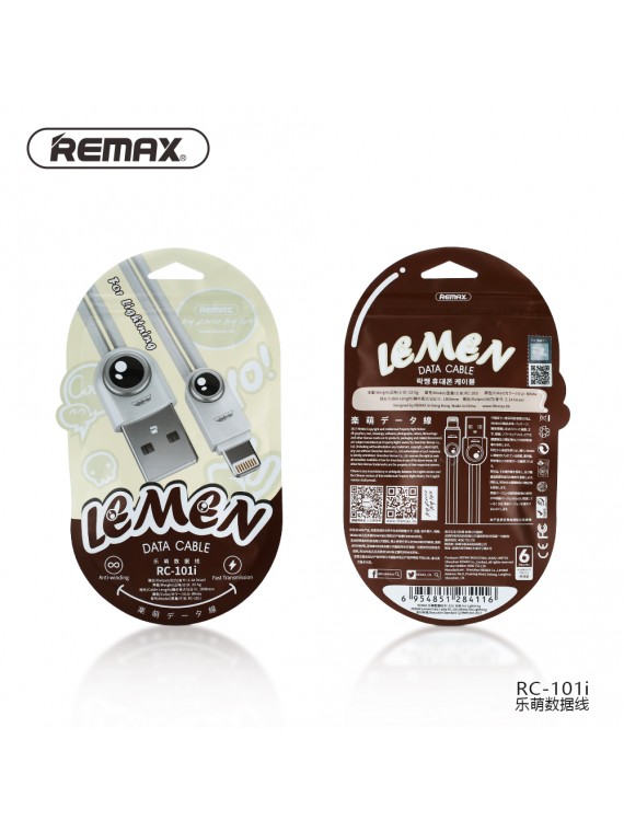 REMAX RC-101i Lemen Data Cable For Lightning White