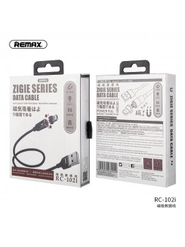 REMAX RC-102i Magnet Connection Data Cable Black