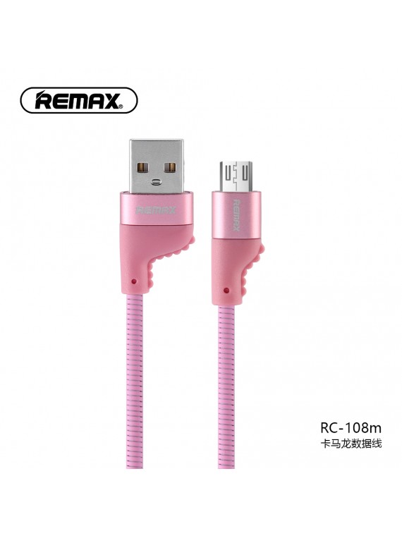 REMAX RC-108m CAMAROON Data Cable Micro Pink