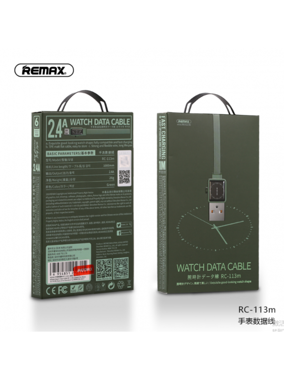 REMAX RC-113m Watch Data Cable Micro Green