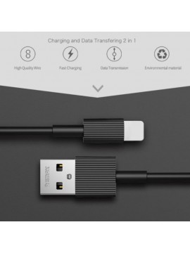 REMAX RC-120i Mini Data Cable For Lightning Black
