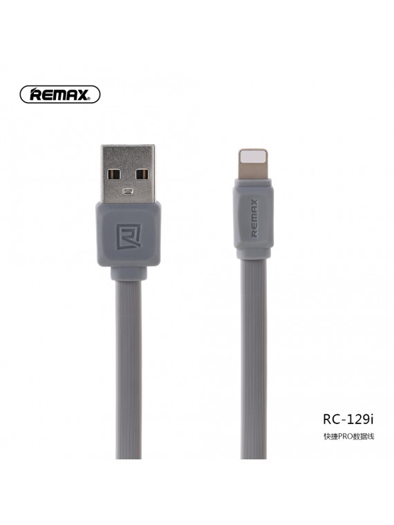 REMAX RC-129i Fast Pro Data Cable Lightning Grey