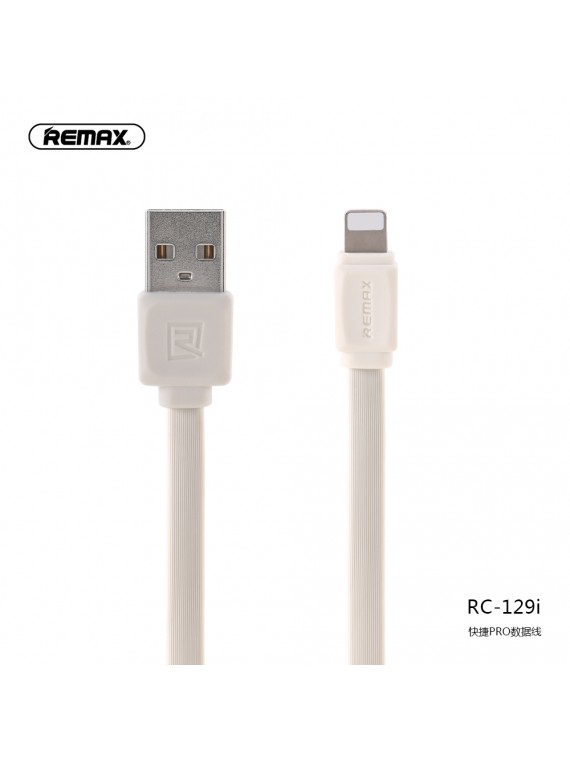 REMAX RC-129i Fast Pro Data Cable Lightning White