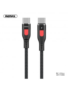 REMAX RC-151cc PD Fast Charging Type-C To Type-C Data Cable Black