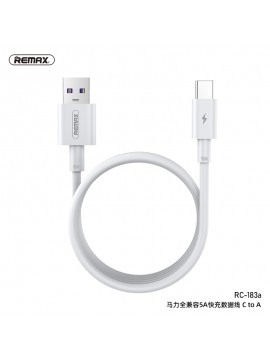 REMAX RC-183A Marlik Series 5A Fast Charging Cable with Full Compatibility C to A White