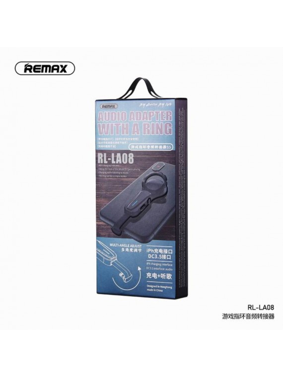 REMAX RL-LA08i Dual Lightning Audio Adapter Black