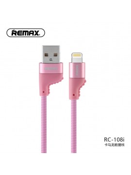 REMAX RC-108i CAMAROON Data Cable Lightning Pink