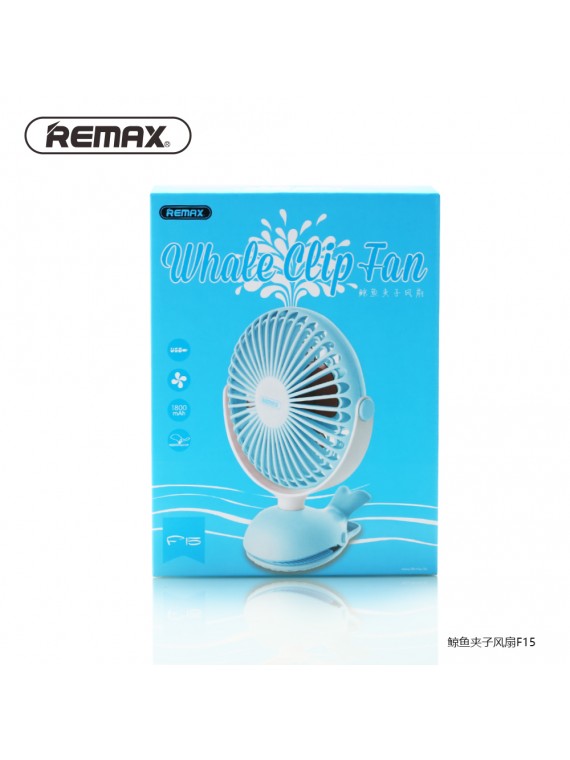 REMAX F15 Whale Clip Fan Pink