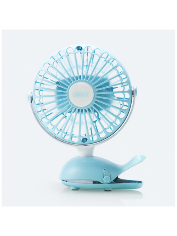REMAX F15 Whale Clip Fan Blue