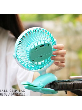 REMAX F15 Whale Clip Fan Blue