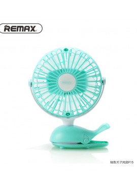 REMAX F15 Whale Clip Fan Green