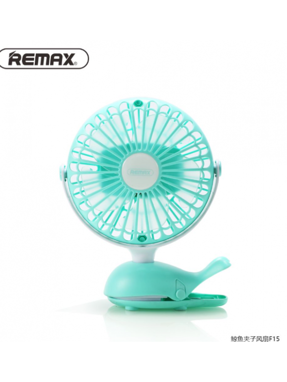 REMAX F15 Whale Clip Fan Green