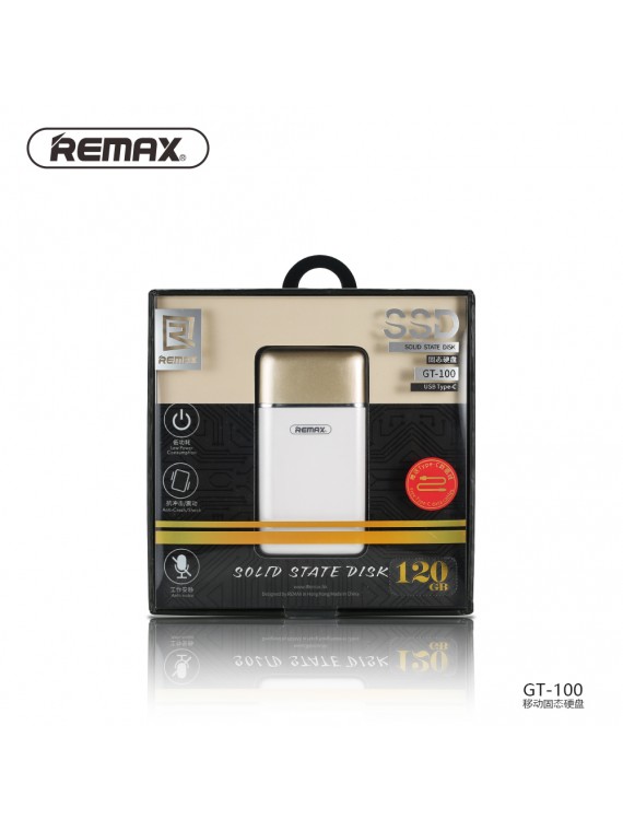 REMAX GT-100 USB 3.1 Type-C 240G SSD White+Gold