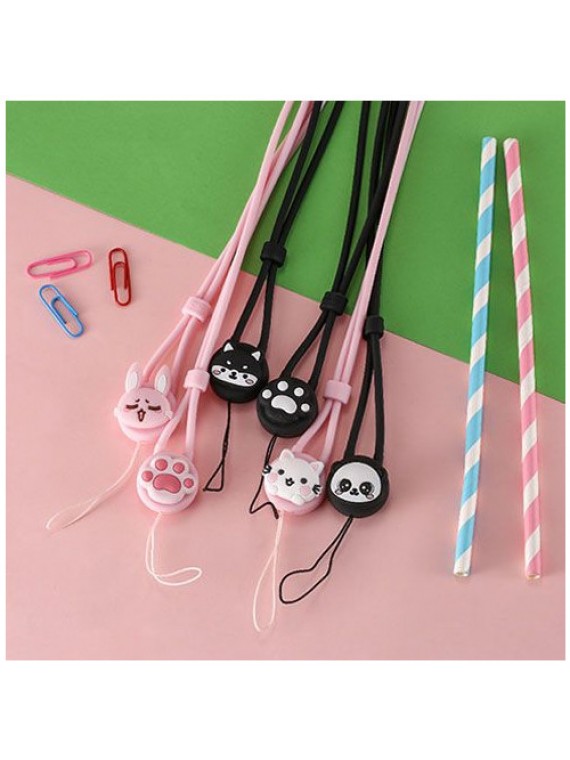 REMAX Cartoon Lanyard (long design) Pink++cat claw