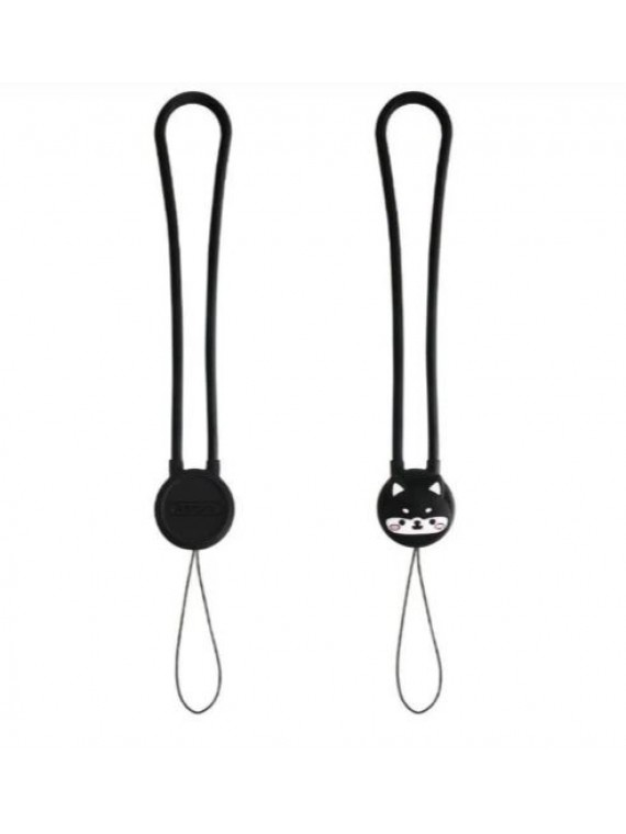 REMAX Cartoon Series Lanyard 2 in 1 Black+ Huskie