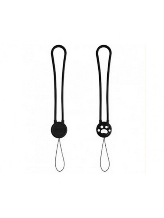 REMAX Cartoon Series Lanyard 2 in 1 Black+Bear's-Paw
