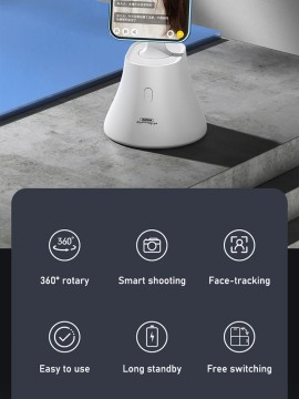 REMAX P30 Live-streaming  Stabilizer and face catching White