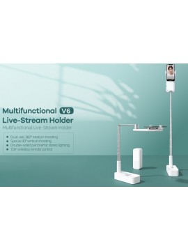 REMAX V6 MULTI FUNCTIONAL LIVESTREAM HOLDER WHITE