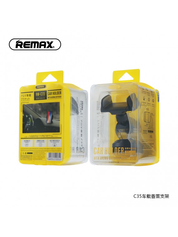 REMAX RM-C35 Car Holder with Aroma Diffusser Black+Grey