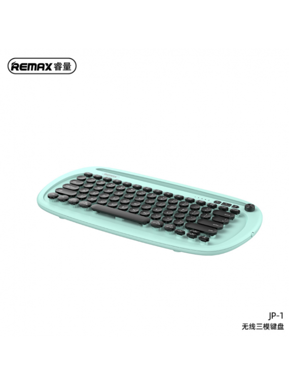 REMAX JP-1 Wireless 3 Mode Keyboard Blue