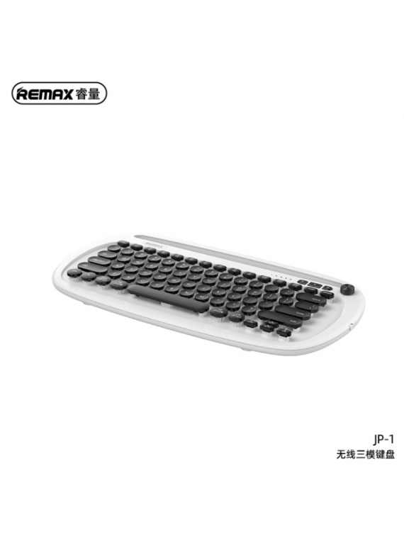 REMAX JP-1 Wireless 3 Mode Keyboard white