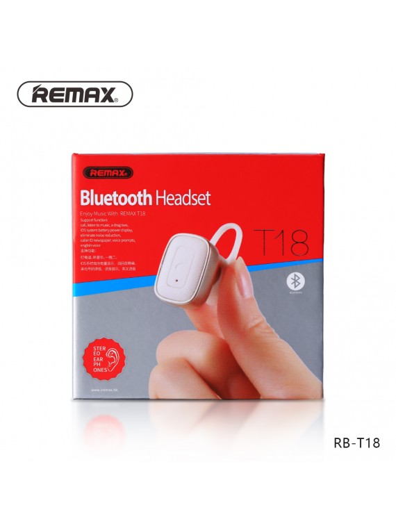REMAX RB-T18 Bluetooth Headset White