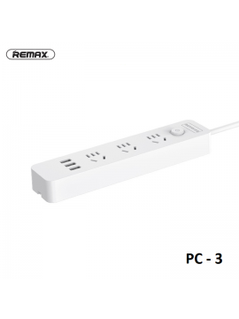 REMAX NEW PC-3 USB Power Strip with Extension Cord 3-Port 1.8M CN