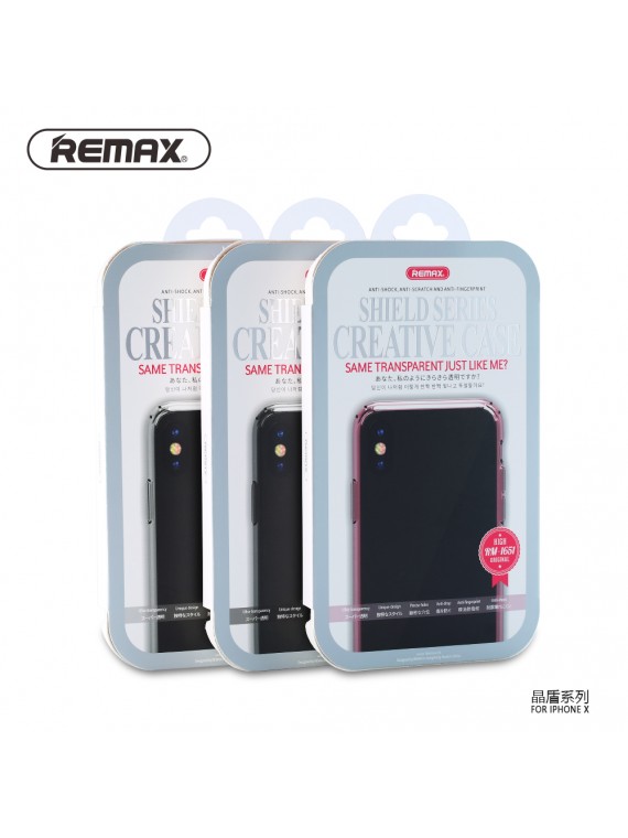 REMAX RM-1651 Shield Series  Creative Case For IPhone X Grey