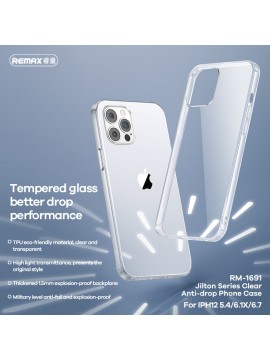 REMAX RM-1691 for iphone 13 Pro 6.1 Jilton Series  Clear Anti-drop Phone Case